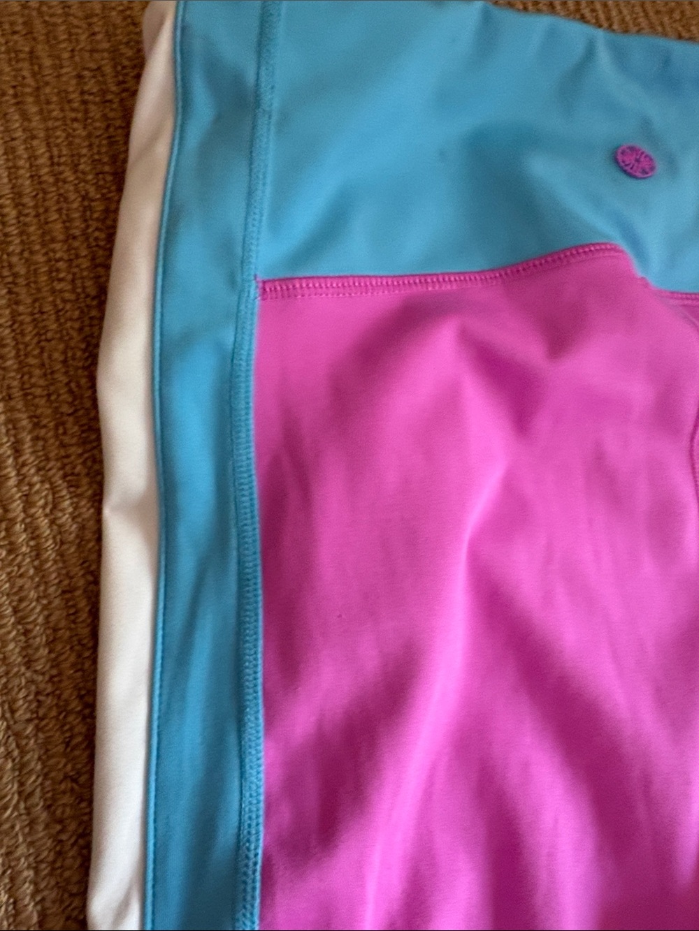 Yoga work out - Pink Colorblock Active Leggings - Picture 3 of 13